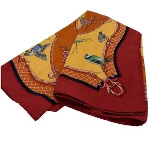 Hermès Silk Scarf – La Clé des Champs (Bird Motif)